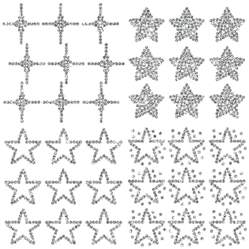 CREATCABIN 4 Blatt Kleine Sterne,Strasssteine,Zum Aufbügeln,Bling-Kristall,Aufbügeltransfers,Aufnäher,Abziehbilder,Hotfix-Applikationen,Wärmeübertragung,Für T-Shirts,Taschen,Kleidung,Silber 10x10cm CREATCABIN 4 Blatt Kleine Sterne,Strasssteine,Zum Aufbügeln,Bling-Kristall,Aufbügeltransfers,Aufnäher,Abziehbilder,Hotfix-Applikationen,Wärmeübertragung,Für T-Shirts,Taschen,Kleidung,Silber 10x10cm von CREATCABIN