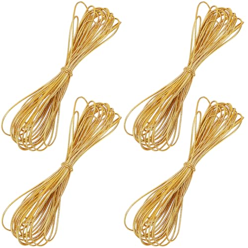 CREATCABIN 4 Stück 20 m Elastische Zopfkordeln Goldene Zopfschnur Dreadlock Zubehör Haarschnur Für Schwarze Frauen Schmuckherstellung Faden Armbänder Basteln DIY Elastische Kordel Dekor CREATCABIN 4 Stück 20 m Elastische Zopfkordeln Goldene Zopfschnur Dreadlock Zubehör Haarschnur Für Schwarze Frauen Schmuckherstellung Faden Armbänder Basteln DIY Elastische Kordel Dekor von CREATCABIN