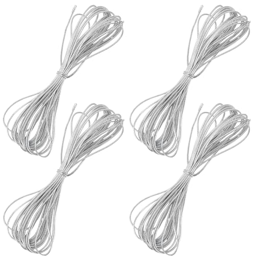 CREATCABIN 4 Stück 20m Elastische Flechtschnüre Silberne Flechtschnur Dreadlock Zubehör Haarschnur Für Schwarze Frauen Schmuckherstellung Faden Armbänder Basteln DIY Elastische Schnur Dekor CREATCABIN 4 Stück 20m Elastische Flechtschnüre Silberne Flechtschnur Dreadlock Zubehör Haarschnur Für Schwarze Frauen Schmuckherstellung Faden Armbänder Basteln DIY Elastische Schnur Dekor von CREATCABIN