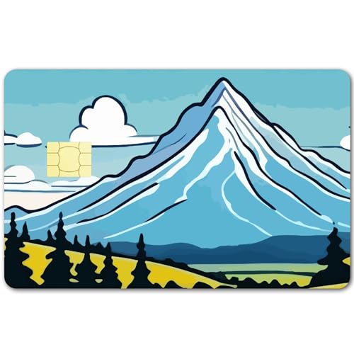 CREATCABIN 4 Stück Mountain Card Skin Aufkleber Für Debit Und Kreditkarten Für Bankkarten Wasserdicht Kratzfest Blasenfrei Schlanker Kartenschutz Für Transportkarten Dekoration 5.4x8.55cm von CREATCABIN