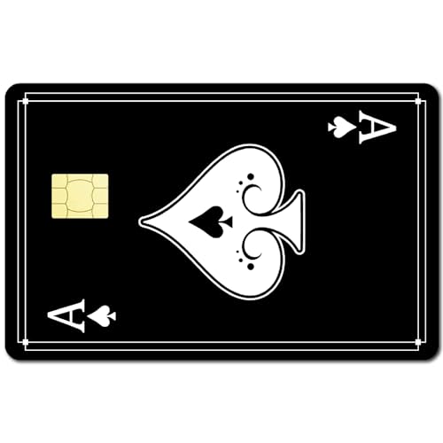 CREATCABIN 4 Stück Pik A Kreditkarten-Aufkleber,Playing Ace,Debitkarten-Aufkleber,Bankkarten-Abdeckung,Schutz Vor Kratzern,Wasserdicht,Abnehmbar,Schmal,Geschenk Für Freunde,Familie,Männer 18.6x13.7cm CREATCABIN 4 Stück Pik A Kreditkarten-Aufkleber,Playing Ace,Debitkarten-Aufkleber,Bankkarten-Abdeckung,Schutz Vor Kratzern,Wasserdicht,Abnehmbar,Schmal,Geschenk Für Freunde,Familie,Männer 18.6x13.7cm von CREATCABIN