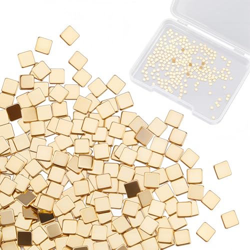CREATCABIN 400 Stück Echtes 24K Vergoldetes Chip Lötmittel Messing Lötchips Flussmittel Für Schmuck Vorgeschnitten Winzig Ultraniedrige Temperatur Quadratisch Für Reparatur Elektronisches Löten 2x2mm CREATCABIN 400 Stück Echtes 24K Vergoldetes Chip Lötmittel Messing Lötchips Flussmittel Für Schmuck Vorgeschnitten Winzig Ultraniedrige Temperatur Quadratisch Für Reparatur Elektronisches Löten 2x2mm von CREATCABIN