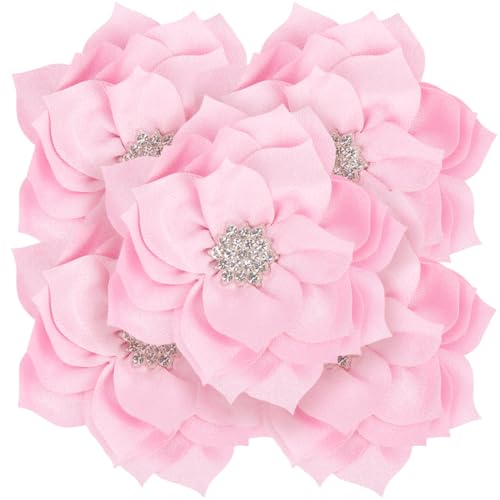 CREATCABIN 5 Stück Solide Chiffon Blume 8.5x1.5cm Vintage Stoffblume Strass Künstliche Blumen Für Kopfbedeckung Applikationen Ornament Handgefertigte Blumen Für Kleider Hüte Absätze Accessoires Rosa CREATCABIN 5 Stück Solide Chiffon Blume 8.5x1.5cm Vintage Stoffblume Strass Künstliche Blumen Für Kopfbedeckung Applikationen Ornament Handgefertigte Blumen Für Kleider Hüte Absätze Accessoires Rosa von CREATCABIN