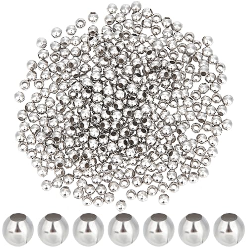 CREATCABIN 500 Stück Edelstahl-Abstandsperlen,Runde Perlen,Rondelle,Lose Poliertes Metall,Glatte Perlen,Charm-Findung Für DIY-Armbänder,Halsketten,Ohrringe,Schmuckherstellung,Basteln,4mm(Silberfarben) CREATCABIN 500 Stück Edelstahl-Abstandsperlen,Runde Perlen,Rondelle,Lose Poliertes Metall,Glatte Perlen,Charm-Findung Für DIY-Armbänder,Halsketten,Ohrringe,Schmuckherstellung,Basteln,4mm(Silberfarben) von CREATCABIN