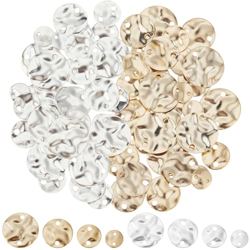 CREATCABIN 80Stück,8 Stile,Flache Runde Verbindungsglieder,24 Karat Vergoldet,Gedrehte,Strukturierte Runde Glieder,Messing,Blanko,Anhänger,925 Sterlingsilber Vergoldet,Für Schmuckherstellung,Armbänder CREATCABIN 80Stück,8 Stile,Flache Runde Verbindungsglieder,24 Karat Vergoldet,Gedrehte,Strukturierte Runde Glieder,Messing,Blanko,Anhänger,925 Sterlingsilber Vergoldet,Für Schmuckherstellung,Armbänder von CREATCABIN