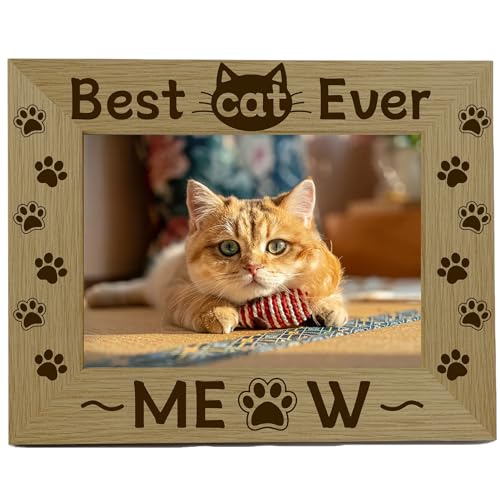 CREATCABIN Best Cat Ever Meow-Bilderrahmen,Haustierpfoten,Holz-Fotorahmen,Graviertes Display,Hölzerne Tischplatte,Postkartenrahmen Zum Aufhängen,Wandgalerie,Geburtstag,Weihnachten,Zuhause,21.8x16.8cm CREATCABIN Best Cat Ever Meow-Bilderrahmen,Haustierpfoten,Holz-Fotorahmen,Graviertes Display,Hölzerne Tischplatte,Postkartenrahmen Zum Aufhängen,Wandgalerie,Geburtstag,Weihnachten,Zuhause,21.8x16.8cm von CREATCABIN