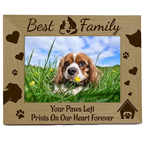 CREATCABIN Bilderrahmen Für Katzen Und Hunde Gravierter Holzrahmen Natürliches Holz Passend Für 4x6 horizontales Porträt Für Familie Tierliebhaber Geschenk Zuhause Tischdekoration CREATCABIN Bilderrahmen Für Katzen Und Hunde Gravierter Holzrahmen Natürliches Holz Passend Für 4x6 horizontales Porträt Für Familie Tierliebhaber Geschenk Zuhause Tischdekoration von CREATCABIN