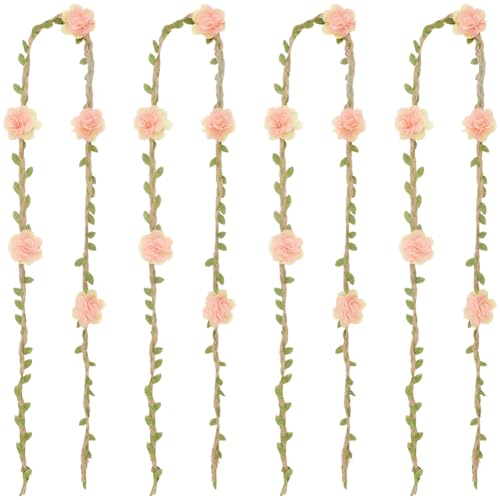 CREATCABIN Blumenarmwickel, Feen-Blumen-Arm-Zubehör, Polyester, Leinen, Rattan, Stroh, helles Khaki, Wickelband, Kranz, Girlanden für Weihnachten, Kostüm, Cosplay, Party, DIY-Dekoration, 4 Stück CREATCABIN Blumenarmwickel, Feen-Blumen-Arm-Zubehör, Polyester, Leinen, Rattan, Stroh, helles Khaki, Wickelband, Kranz, Girlanden für Weihnachten, Kostüm, Cosplay, Party, DIY-Dekoration, 4 Stück von CREATCABIN