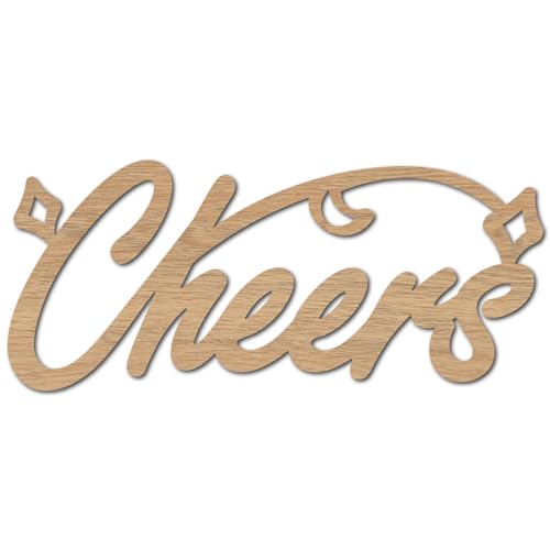 CREATCABIN Cheers,Lasergeschnittene Holz-Buchstabenschild,Wanddekoration,Ausschnitte,Unlackierte Holzschilder,Wandkunst,Lindenholz,Hängende Skulptur,Dekoration Für Handwerk,Hochzeitsdekoration,30x12cm CREATCABIN Cheers,Lasergeschnittene Holz-Buchstabenschild,Wanddekoration,Ausschnitte,Unlackierte Holzschilder,Wandkunst,Lindenholz,Hängende Skulptur,Dekoration Für Handwerk,Hochzeitsdekoration,30x12cm von CREATCABIN