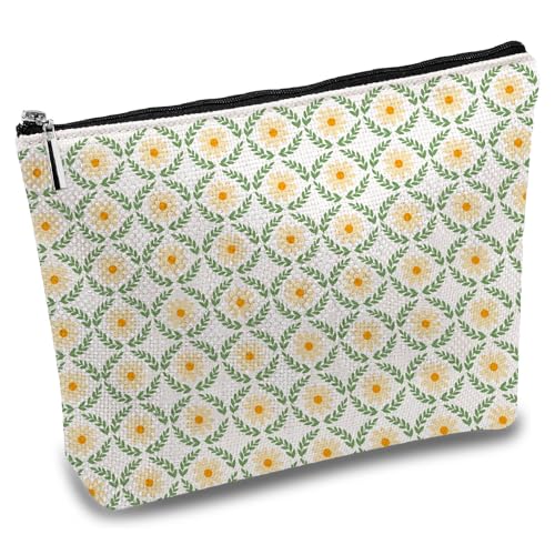 CREATCABIN Daisy Make Up Taschen Für Handtasche Kosmetiktasche Segeltuch Berge Mehrzweck Federmäppchen Mit Metallreißverschluss Reisetasche Tragbar Wasserdicht Für Toilettenartikel Geschenk 25x18cm CREATCABIN Daisy Make Up Taschen Für Handtasche Kosmetiktasche Segeltuch Berge Mehrzweck Federmäppchen Mit Metallreißverschluss Reisetasche Tragbar Wasserdicht Für Toilettenartikel Geschenk 25x18cm von CREATCABIN