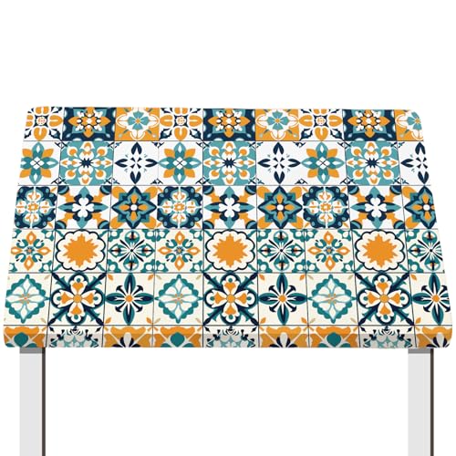 CREATCABIN 76x122cm Elastische Tischdecke Elastische Rechteckige Tischdecke Auslaufsicher Kratzfest Wasserdicht Waschbar Wiederverwendbar Vinyl Passender Tisch 4 Fuß Für Abendessen Hochzeit Im Freien von CREATCABIN