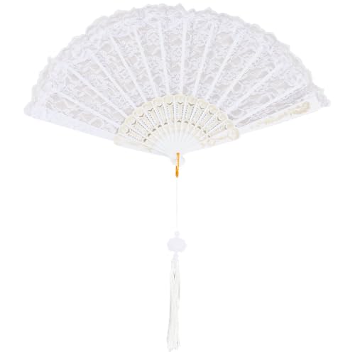 CREATCABIN Faltfächer Weißer Spitze Line Dance Popping Fächer Lolita Bestickter Faltbarer Fächer Klack Fächer Für Tanzaufführungen Party Hochzeitsdekor Teeparty Fächer Tragbarer Kühlender 247x455x20mm CREATCABIN Faltfächer Weißer Spitze Line Dance Popping Fächer Lolita Bestickter Faltbarer Fächer Klack Fächer Für Tanzaufführungen Party Hochzeitsdekor Teeparty Fächer Tragbarer Kühlender 247x455x20mm von CREATCABIN