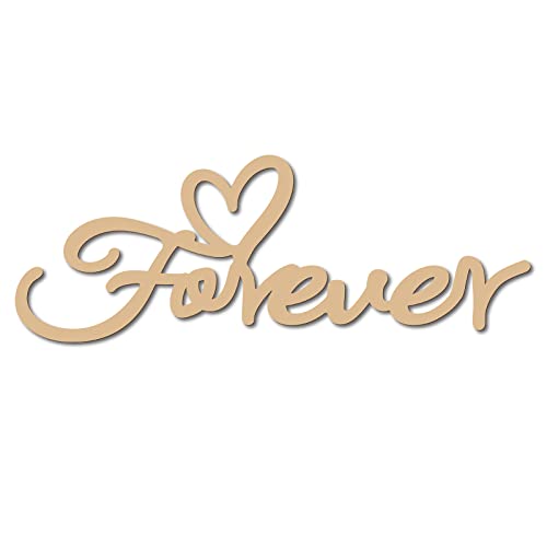 CREATCABIN Forever Holzbuchstaben Ausgeschnittene Schilder Herz Lasergeschnittenes Holzschild Kunstwörter Lindenholz Dekor Unvollendet Aufhängen Für Kranz Leere Tür Schlafzimmer Malerei DIY 30x10.9cm CREATCABIN Forever Holzbuchstaben Ausgeschnittene Schilder Herz Lasergeschnittenes Holzschild Kunstwörter Lindenholz Dekor Unvollendet Aufhängen Für Kranz Leere Tür Schlafzimmer Malerei DIY 30x10.9cm von CREATCABIN