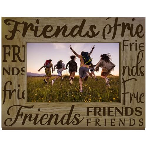 CREATCABIN Friends-Bilderrahmen aus Holz, rechteckig, graviert, Holz-Foto-Displayhalter, Tischdekoration, Foto-Requisiten, Tischdekoration, Zubehör für Freunde, Kollegen, Geschenk, 10,2 x 15,2 cm CREATCABIN Friends-Bilderrahmen aus Holz, rechteckig, graviert, Holz-Foto-Displayhalter, Tischdekoration, Foto-Requisiten, Tischdekoration, Zubehör für Freunde, Kollegen, Geschenk, 10,2 x 15,2 cm von CREATCABIN
