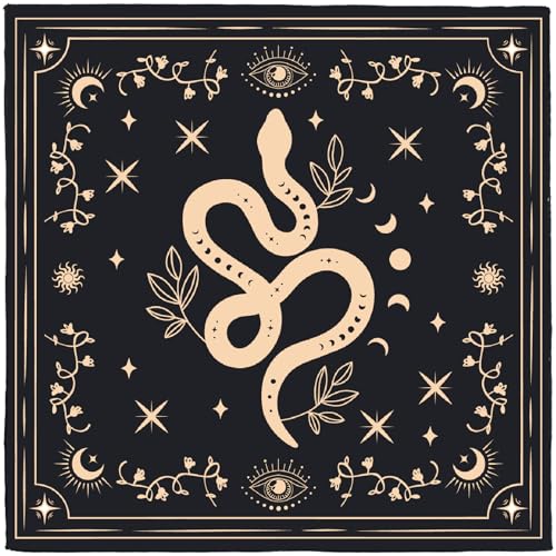 CREATCABIN Goldene Schlange Altartuch Hexenmatte Spirituelles Tuch Samt Hexerei Tarotkarten Tischserviette Tuch Quadratisch Wandteppich Wandkunst Tischdecke Wahrsagetuch Für Rituelle Hexerei 50x50cm CREATCABIN Goldene Schlange Altartuch Hexenmatte Spirituelles Tuch Samt Hexerei Tarotkarten Tischserviette Tuch Quadratisch Wandteppich Wandkunst Tischdecke Wahrsagetuch Für Rituelle Hexerei 50x50cm von CREATCABIN