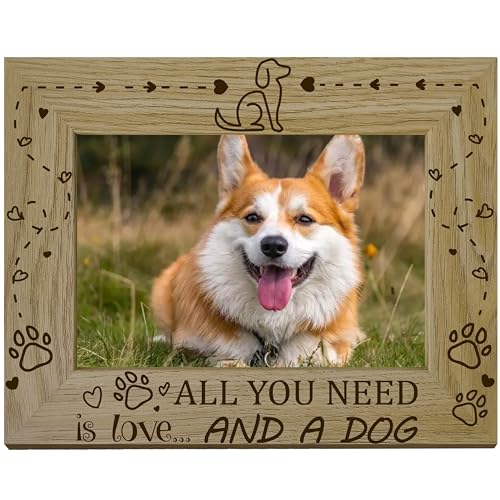 CREATCABIN Hunde-Bilderrahmen,Haustierpfoten,Holz-Fotorahmen,Graviertes Display,Hölzerne Tischplatte,Postkartenrahmen,Geschenke Aufhängen,21.8x16.8cm-Alles,was Sie Brauchen,Ist Liebe Und EIN Hund CREATCABIN Hunde-Bilderrahmen,Haustierpfoten,Holz-Fotorahmen,Graviertes Display,Hölzerne Tischplatte,Postkartenrahmen,Geschenke Aufhängen,21.8x16.8cm-Alles,was Sie Brauchen,Ist Liebe Und EIN Hund von CREATCABIN