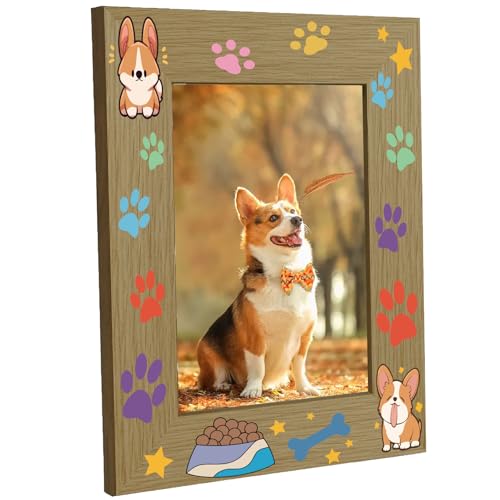 CREATCABIN Hunde Bilderrahmen Holz Fotorahmen Für Ausstellungsbilder 4x6 Wandmontage Pfotenabdruck Brauner Druck Posterrahmenständer Für Wandgalerie Tischdekoration Haustier Gedenkgeschenke 15x20cm CREATCABIN Hunde Bilderrahmen Holz Fotorahmen Für Ausstellungsbilder 4x6 Wandmontage Pfotenabdruck Brauner Druck Posterrahmenständer Für Wandgalerie Tischdekoration Haustier Gedenkgeschenke 15x20cm von CREATCABIN