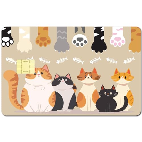 CREATCABIN Katzen-Kreditkarten-Skins,Katzenpfoten-Debitkarten-Skin-Aufkleber Personalisieren Bankkarten,Schutzaufkleber,Wasserfest,Entfernbar,Blasenfrei,Schmal,Für Transport,Schlüsselkarte,186x137mm CREATCABIN Katzen-Kreditkarten-Skins,Katzenpfoten-Debitkarten-Skin-Aufkleber Personalisieren Bankkarten,Schutzaufkleber,Wasserfest,Entfernbar,Blasenfrei,Schmal,Für Transport,Schlüsselkarte,186x137mm von CREATCABIN