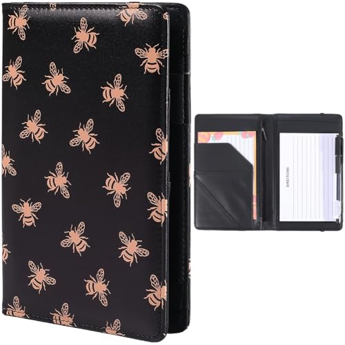 CREATCABIN Klemmbretter aus PU-Leder, Portfolio-Ordner, Leder-Padfolio-Ordner, Aufbewahrung, Klemmbrett mit Abdeckung, Kartenhalter, Notizblock, elastischer Verschluss, Stiftschlaufe für Bestellungen CREATCABIN Klemmbretter aus PU-Leder, Portfolio-Ordner, Leder-Padfolio-Ordner, Aufbewahrung, Klemmbrett mit Abdeckung, Kartenhalter, Notizblock, elastischer Verschluss, Stiftschlaufe für Bestellungen von CREATCABIN