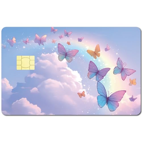 CREATCABIN Kreditkarten Skin Debitkarten Aufkleber Keine Blasen Schmal Kleiner Chip Glitzer Personalisierbar Bankkarte Schutzaufkleber Transport Schlüsselkarte Regenbogen Schmetterling 18.6x13.7cm CREATCABIN Kreditkarten Skin Debitkarten Aufkleber Keine Blasen Schmal Kleiner Chip Glitzer Personalisierbar Bankkarte Schutzaufkleber Transport Schlüsselkarte Regenbogen Schmetterling 18.6x13.7cm von CREATCABIN