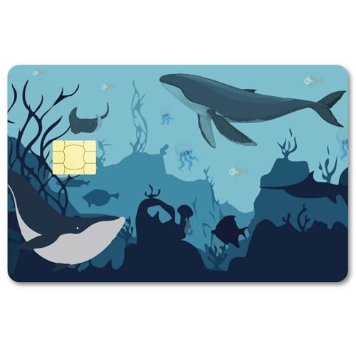 CREATCABIN Ocean Kartenaufkleber,Wal-Kreditkartenhülle,Wasserfest,Debit/Bankkartenaufkleber,Hautschutz,Kreditabdeckung,Kartenaufkleber,Abnehmbar,Keine Blasen,Schlank,Für Transportkarten,Blau,186x137mm CREATCABIN Ocean Kartenaufkleber,Wal-Kreditkartenhülle,Wasserfest,Debit/Bankkartenaufkleber,Hautschutz,Kreditabdeckung,Kartenaufkleber,Abnehmbar,Keine Blasen,Schlank,Für Transportkarten,Blau,186x137mm von CREATCABIN