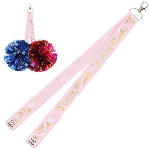 CREATCABIN Rosa Pom Pom Halter Cheer Bogen Halter Rucksack Zubehör Cheer Gurt Mit Cheerleader Tags Pompones Schutzclips Pin Halter Rucksack Dekoration Für Geschenke von Teenager Sportteams 37cm CREATCABIN Rosa Pom Pom Halter Cheer Bogen Halter Rucksack Zubehör Cheer Gurt Mit Cheerleader Tags Pompones Schutzclips Pin Halter Rucksack Dekoration Für Geschenke von Teenager Sportteams 37cm von CREATCABIN