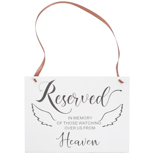 CREATCABIN Schilder Mit Der Aufschrift Reservierte Sitzplätze Holz Aufhängen Für Besondere Anlässe Reservierte Schilder Rustikale Hochzeiten Schilder Für Kirchen Restaurantstühle 25x19x0.45cm von CREATCABIN