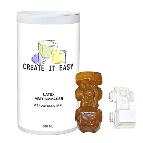 CREATE IT EASY NEU Spezial Latex Abformmasse, geruchlos, zur Tauchformherstellung, 800ml von CREATE IT EASY