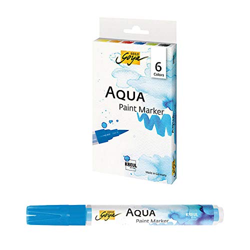 CREATIV DISCOUNT® NEU Solo Goya Aqua Paint Marker 6er Set von CREATIV DISCOUNT®