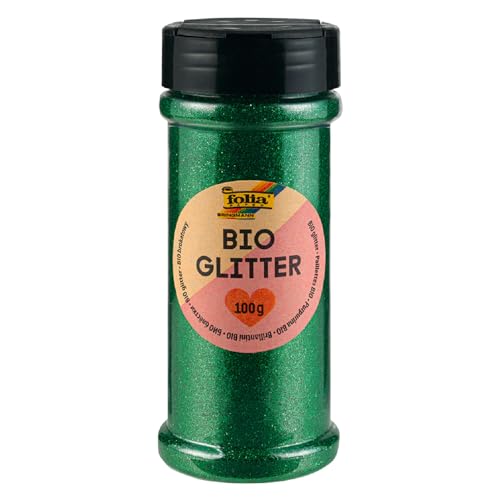 BIO Glitter/Glitzerstreu, 100g, Grün von CREATIV DISCOUNT