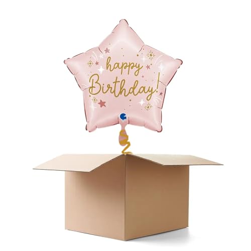 Ballongrüße Baby-Pink Happy Birthday, rosa, 42x40cm, 2 Ballons Ballongrüße Baby-Pink Happy Birthday, rosa, 42x40cm, 2 Ballons von CREATIV DISCOUNT