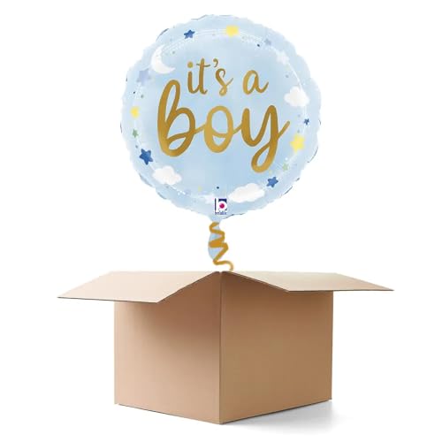 Ballongrüße It's a Boy Sterne und Wolken, blau, 35cm, 2 Ballons Ballongrüße It's a Boy Sterne und Wolken, blau, 35cm, 2 Ballons von CREATIV DISCOUNT