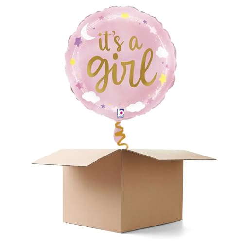 Ballongrüße It's a Girl Sterne und Wolken, rosa, 35cm, 2 Ballons Ballongrüße It's a Girl Sterne und Wolken, rosa, 35cm, 2 Ballons von CREATIV DISCOUNT