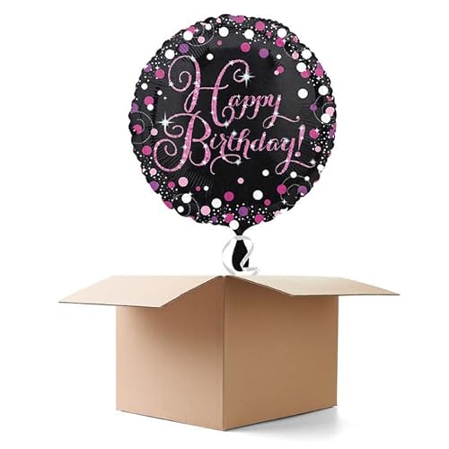 Ballongrüße Sparkle Pink Happy-Birthday/Herzlichen Glückwunsch, 1 Ballon Ballongrüße Sparkle Pink Happy-Birthday/Herzlichen Glückwunsch, 1 Ballon von CREATIV DISCOUNT