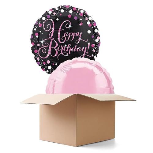 Ballongrüße Sparkle Pink Happy-Birthday/Herzlichen Glückwunsch, 2 Ballons Ballongrüße Sparkle Pink Happy-Birthday/Herzlichen Glückwunsch, 2 Ballons von CREATIV DISCOUNT