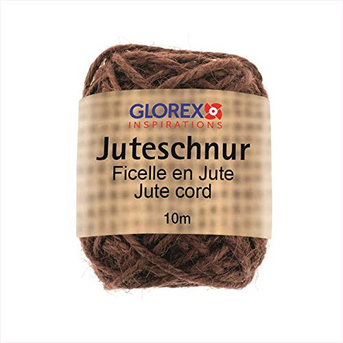 CREATIV DISCOUNT® NEU Glorex Juteschnur, 10 x 0,03m, Braun von CREATIV DISCOUNT