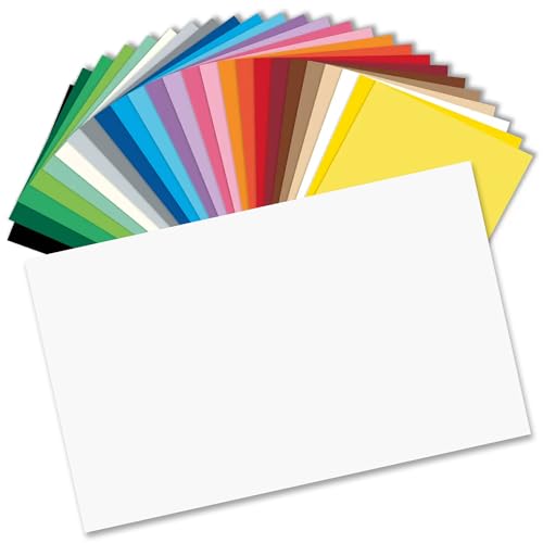 CREATIV DISCOUNT® Tonpapier 130g/qm Din A3, 50er Pack, Weiß von CREATIV DISCOUNT