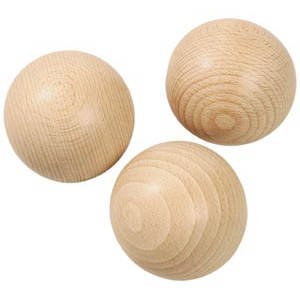 CREATIV DISCOUNT ® Holzkugel ohne Bohrung, Größe 15mm, 50 Stück von CREATIV DISCOUNT