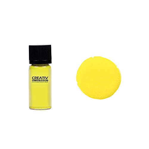CREATIV DISCOUNT Kaltglasur Harz-Abtönfarbe, 10ml, zitronengelb von CREATIV DISCOUNT