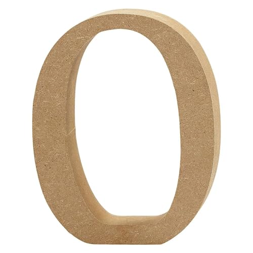 CREATIV DISCOUNT MDF-Zahl, 13 cm, Stärke 2 cm, Natur, 0" von CREATIV DISCOUNT