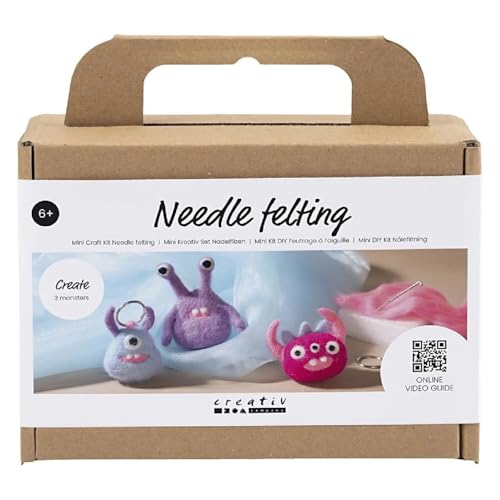 CREATIV DISCOUNT Mini Kreativ Set Nadelfilzen, Monster CREATIV DISCOUNT Mini Kreativ Set Nadelfilzen, Monster von CREATIV DISCOUNT