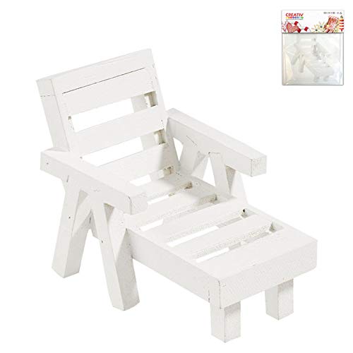 CREATIV DISCOUNT Mini Liege weiß, aus Holz, 8x5x5,5cm CREATIV DISCOUNT Mini Liege weiß, aus Holz, 8x5x5,5cm von CREATIV DISCOUNT