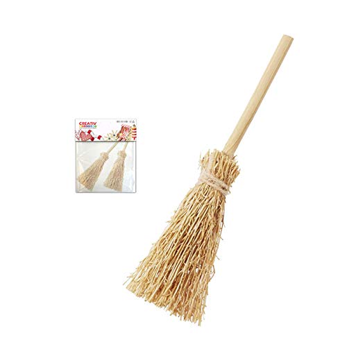 CREATIV DISCOUNT Miniatur Holzbesen, 7cm, Natur, 2 STK CREATIV DISCOUNT Miniatur Holzbesen, 7cm, Natur, 2 STK von CREATIV DISCOUNT