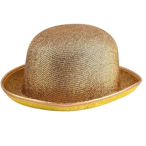 CREATIV DISCOUNT NEU Hut Melone, gold, Einheitsgröße CREATIV DISCOUNT NEU Hut Melone, gold, Einheitsgröße von CREATIV DISCOUNT