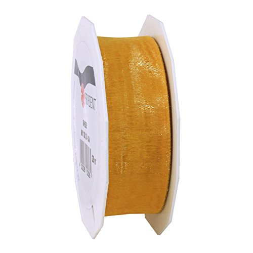 CREATIV DISCOUNT NEU Organzaband Sheer, B: 25mm L: 25m, Gold CREATIV DISCOUNT NEU Organzaband Sheer, B: 25mm L: 25m, Gold von CREATIV DISCOUNT
