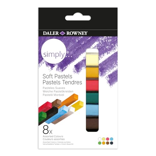 CREATIV DISCOUNT NEU Simply Pastellkreiden Set mit 8 weichen Pastellkreiden von CREATIV DISCOUNT