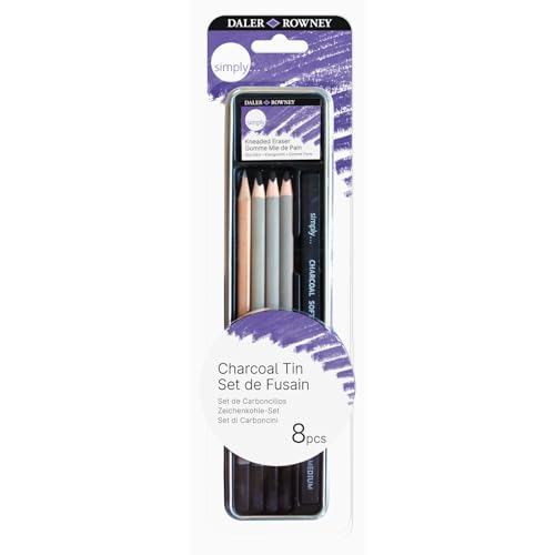 CREATIV DISCOUNT NEU Simply Zeichenkohle Set 8 Teile von CREATIV DISCOUNT