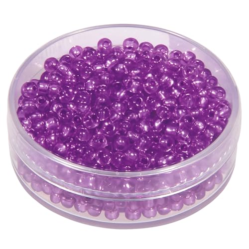 CREATIV DISCOUNT Rocailles/Seedbeads mit Silbereinzug, flieder, 2,6mm Durchmesser, ca. 600 Stück, für Schmuckherstellung, zum Weben, Fädeln, Sticken, 16g CREATIV DISCOUNT Rocailles/Seedbeads mit Silbereinzug, flieder, 2,6mm Durchmesser, ca. 600 Stück, für Schmuckherstellung, zum Weben, Fädeln, Sticken, 16g von CREATIV DISCOUNT
