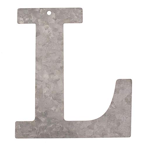 Creative Discount® Metall-Buchstabe verzinkt, 12x0,1cm, L von CREATIV DISCOUNT