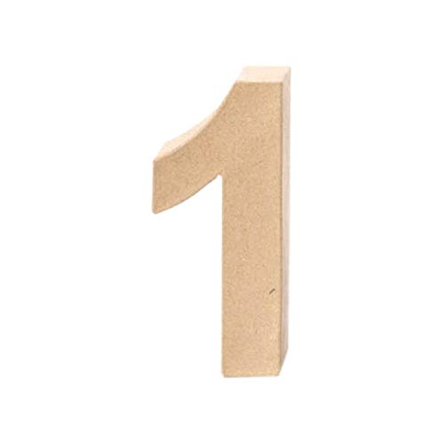Creative Discount® Papp-Zahl 1, 17,5x5,5cm von CREATIV DISCOUNT